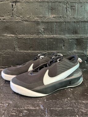 Nike Black Sneakers with White Swoosh Accent